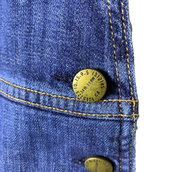 Current Elliot Overalls Womens Small Zip Boyfriend Casual Relaxed Tapered 90s - Picture 7 of 13